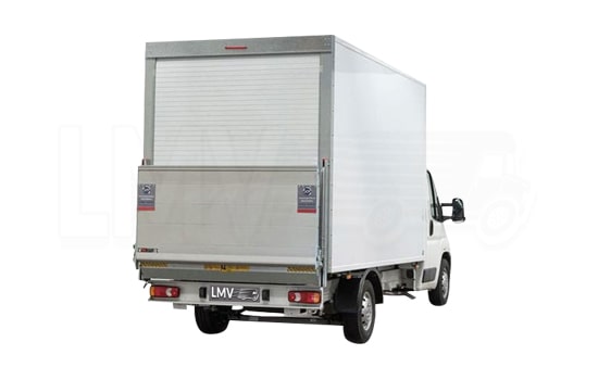 UK Removals Luton Van with Man - Back View