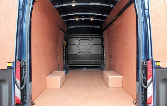 UK Removals Extra Large Van with Man - Inside View