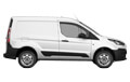 UK Removals Small Van with Man - Side View Thumbnail